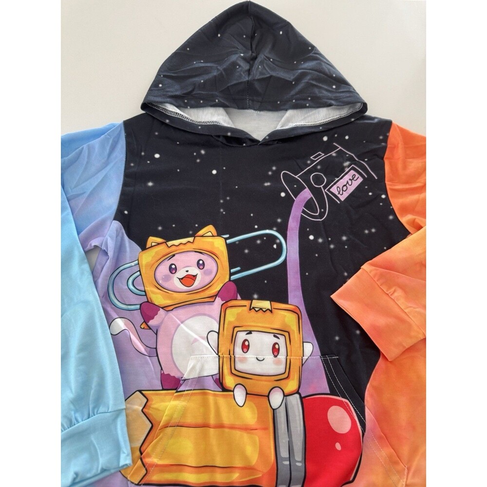 Children's cartoon hoodie sweatshirt top YouTube jumper top school size 8-10 - Picture 3 of 12